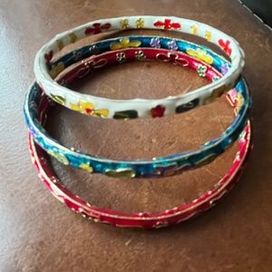 Cloisonné Bracelets Set of 3